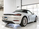 AWE SwitchPath™ Exhaust for Porsche 718 Boxster / Cayman (PSE Only) - Chrome Silver Tips - Mounted